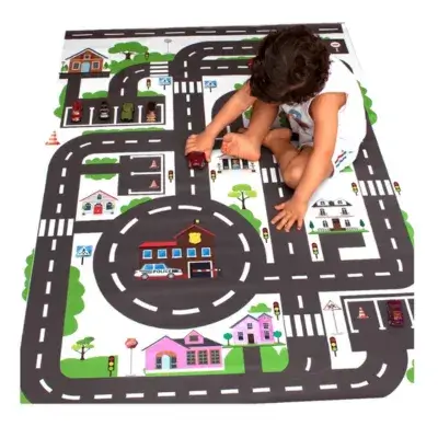 Tapete de Circuito Urbano para Carrinhos - Presente Genial
