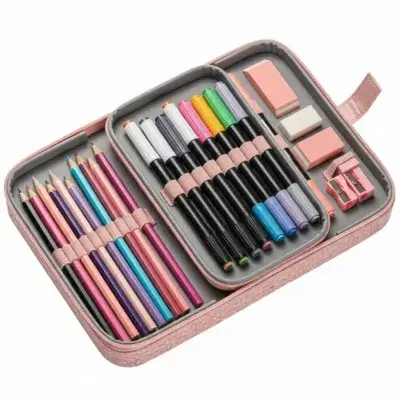 Estojo Estiloso com Compartimentos - Presente Genial