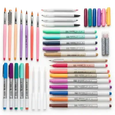 Kit Brush Pens + Marcadores - Presente Genial